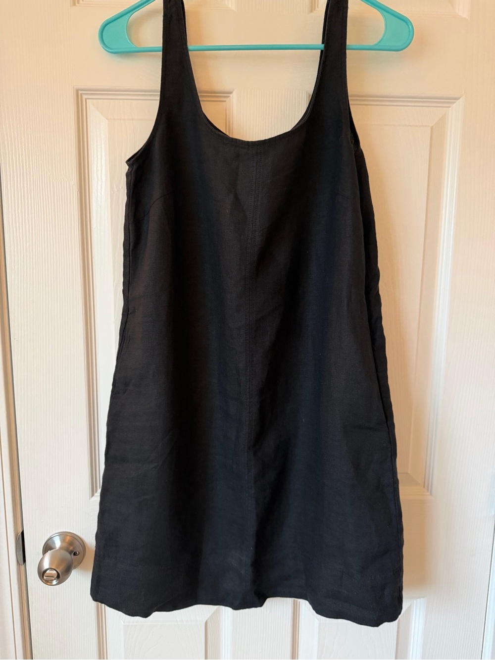 Madewell Black Linen Dress